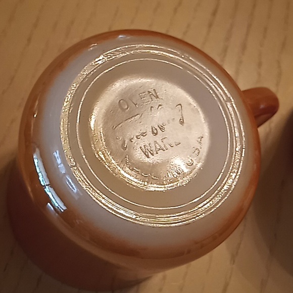 RARE FIND. Fire King Peach Luster Egg Nog Set Punch Bowl With 8 Cups. Beautiful! - Picture 10 of 13